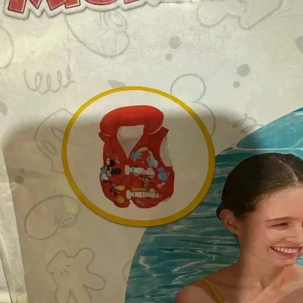 Bestway Mickey Mouse Swim Vest, Red, Ages 3-6